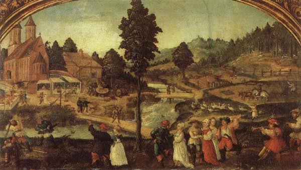 WERTINGER, Hans A Village Celebration oil painting image